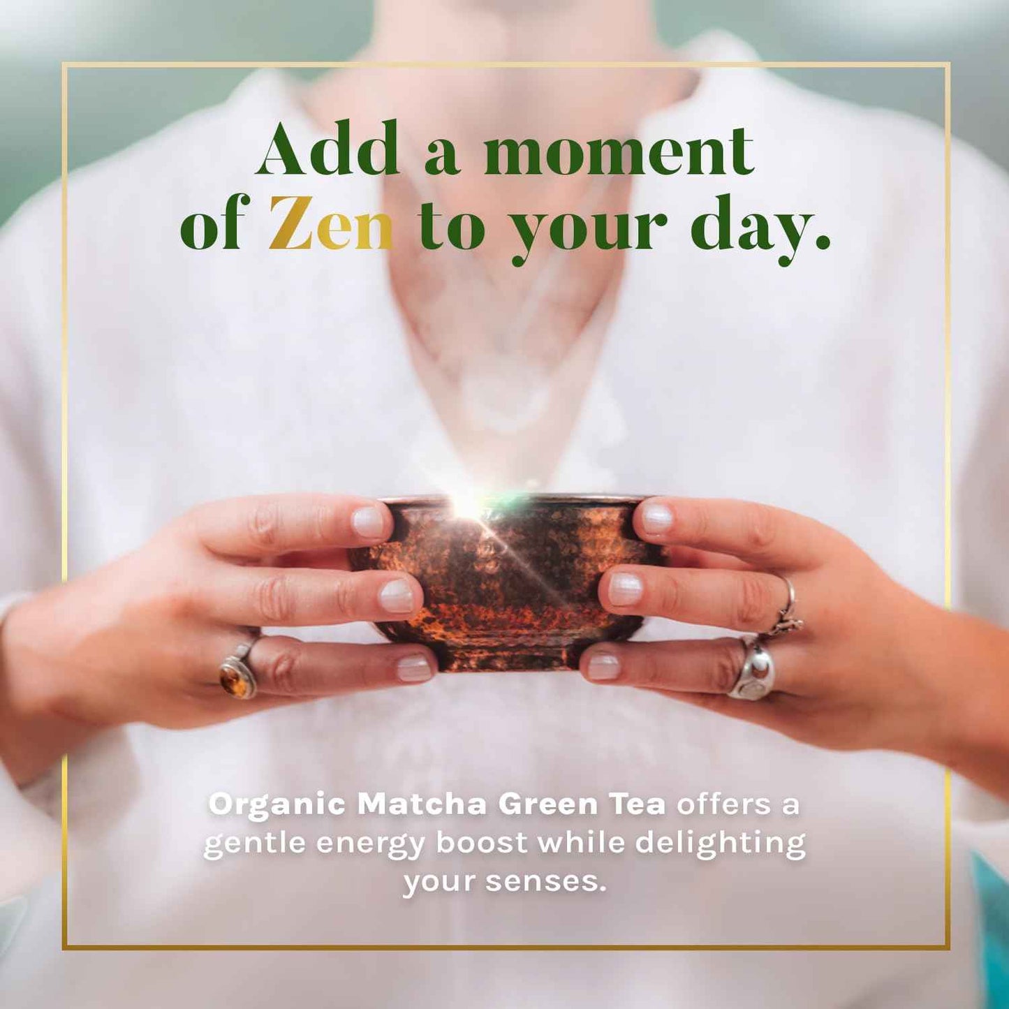 Uncle Lee's Organic Matcha Green Tea Bags – Mindful Morning Beverage for Meditation and Self-Care, 40 Count
