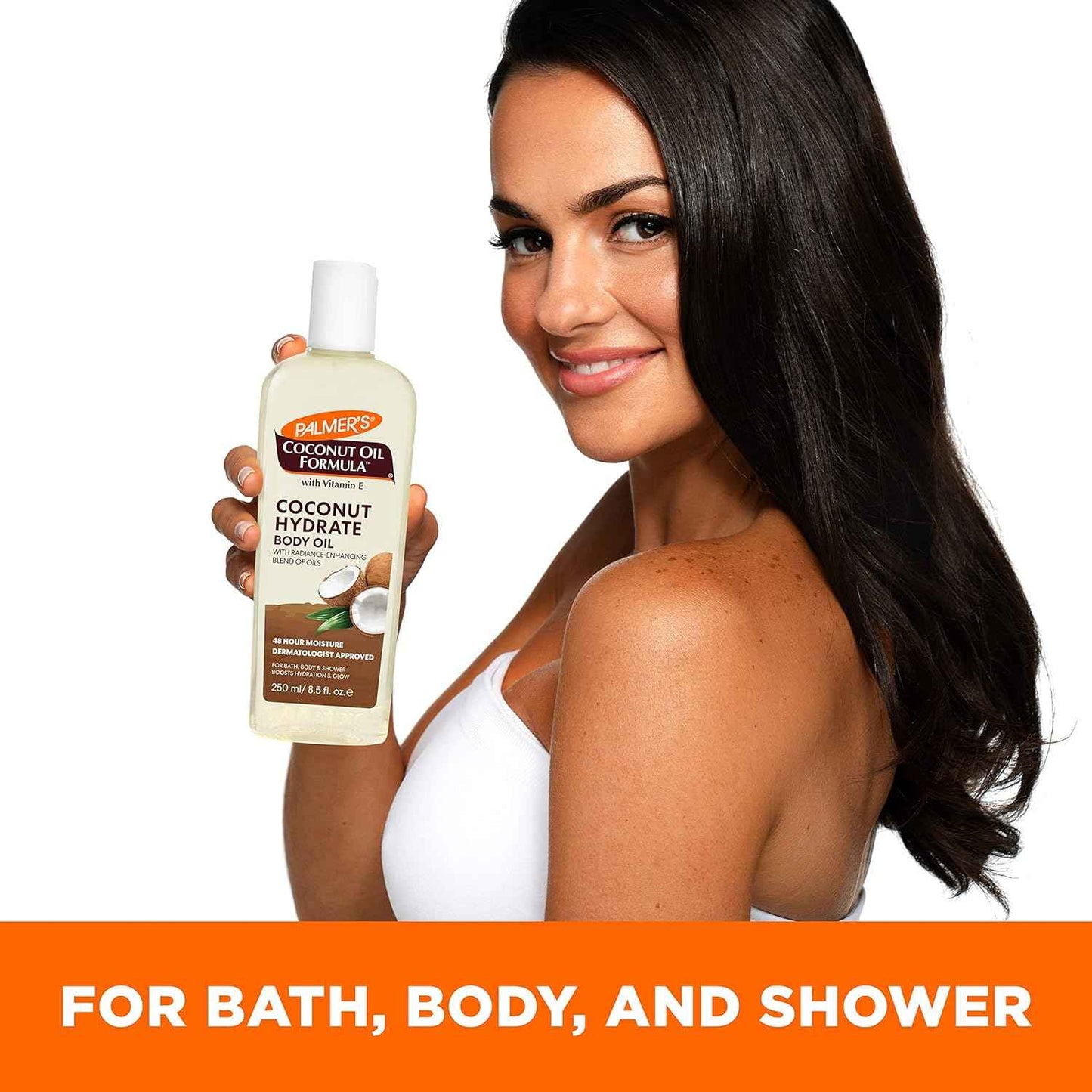 Palmer's Coconut Oil Body Oil – Nightly Self-Care Moisturizer for Spa-Inspired Bathroom Routines