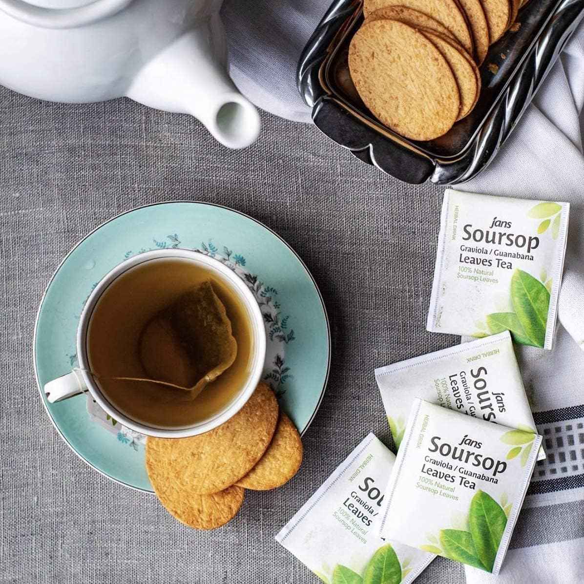 Jans Soursop Leaf Tea Bags – Clean-Label Herbal Tea for an Uncluttered Kitchen Counter