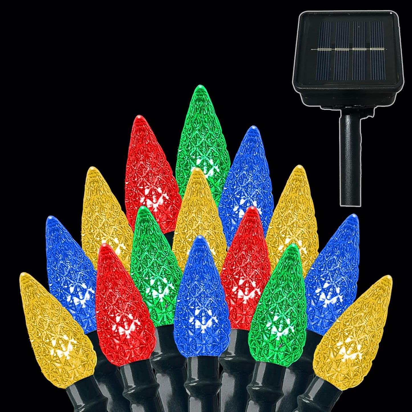 Anycosy C3 100 LED Solar String Lights – Understated Warm White Holiday Lights for Intentional, Uncluttered Home Decor