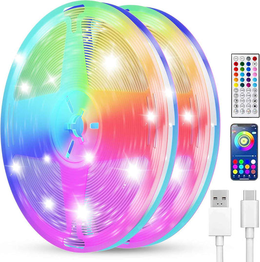 Lumify Smart LED Strip Lights 50FT – Child-Safe Cool-Touch RGB Bedroom Lighting for Girls, Nursery, and Playroom with Auto Shutoff Timer