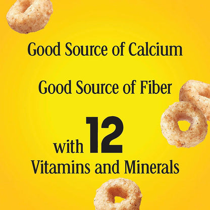 Apple Cinnamon Cheerios, Whole Grain Oats Breakfast Cereal for a Heart Healthy Low Cholesterol Diet, Office Bowl