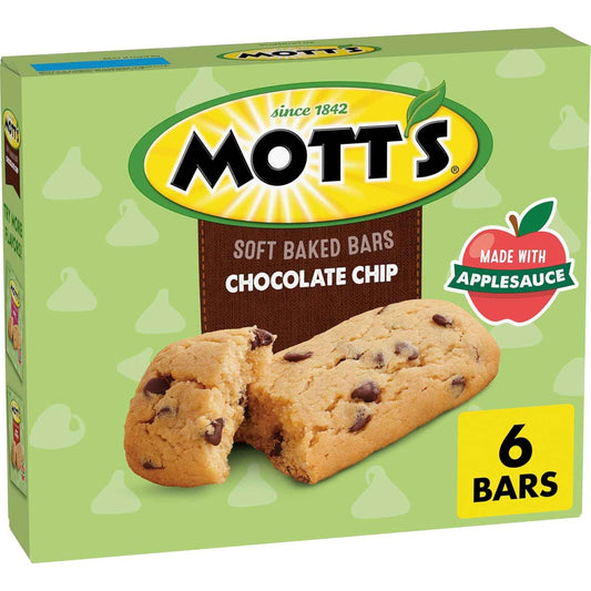 Mott's Soft Baked Bars – Pantry Snack for Calorie-Conscious Diets, 110 Calorie Soft Bar