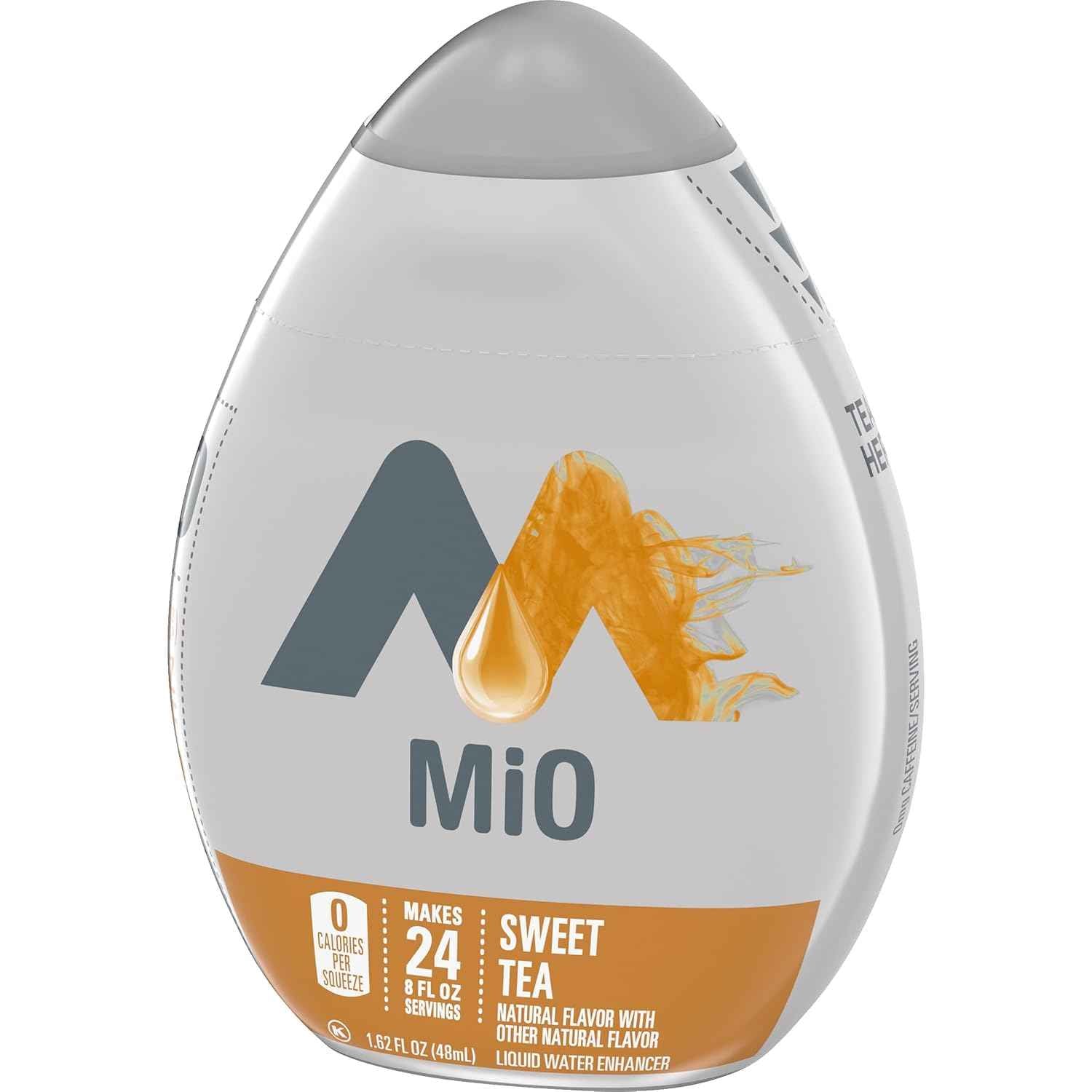 mio Sweet Tea Water Enhancer – Travel-Sized Sweet Tea Mix for Picnics and Road Trips, Leak-Proof 1.62 fl oz Squeeze Bottle