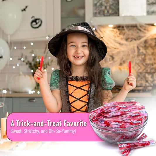Twizlers Pull 'n' Peel Cherry Bulk Pack – Lunchbox Snack for Kids, 1 lb Pull-Apart Cherry Licorice
