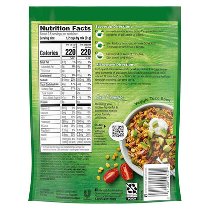 Knorr Rice Sides Taco Rice for Quick Weeknight Dinner Base, 5.4 oz Single-Serve