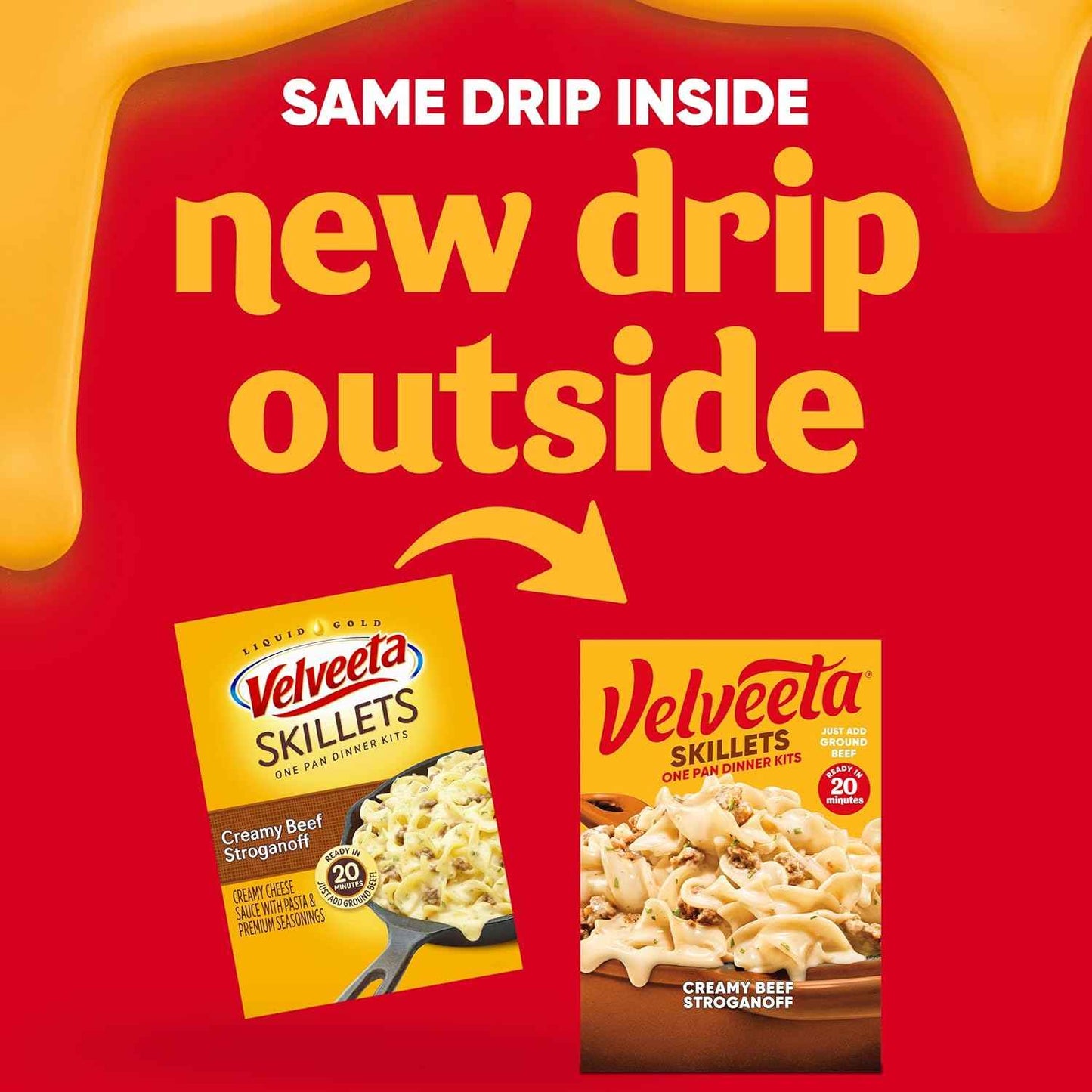 Velveeta Skillets Cheesy Pasta Kit – Picky Eater Friendly Family Dinner, No Extra Ingredients Needed