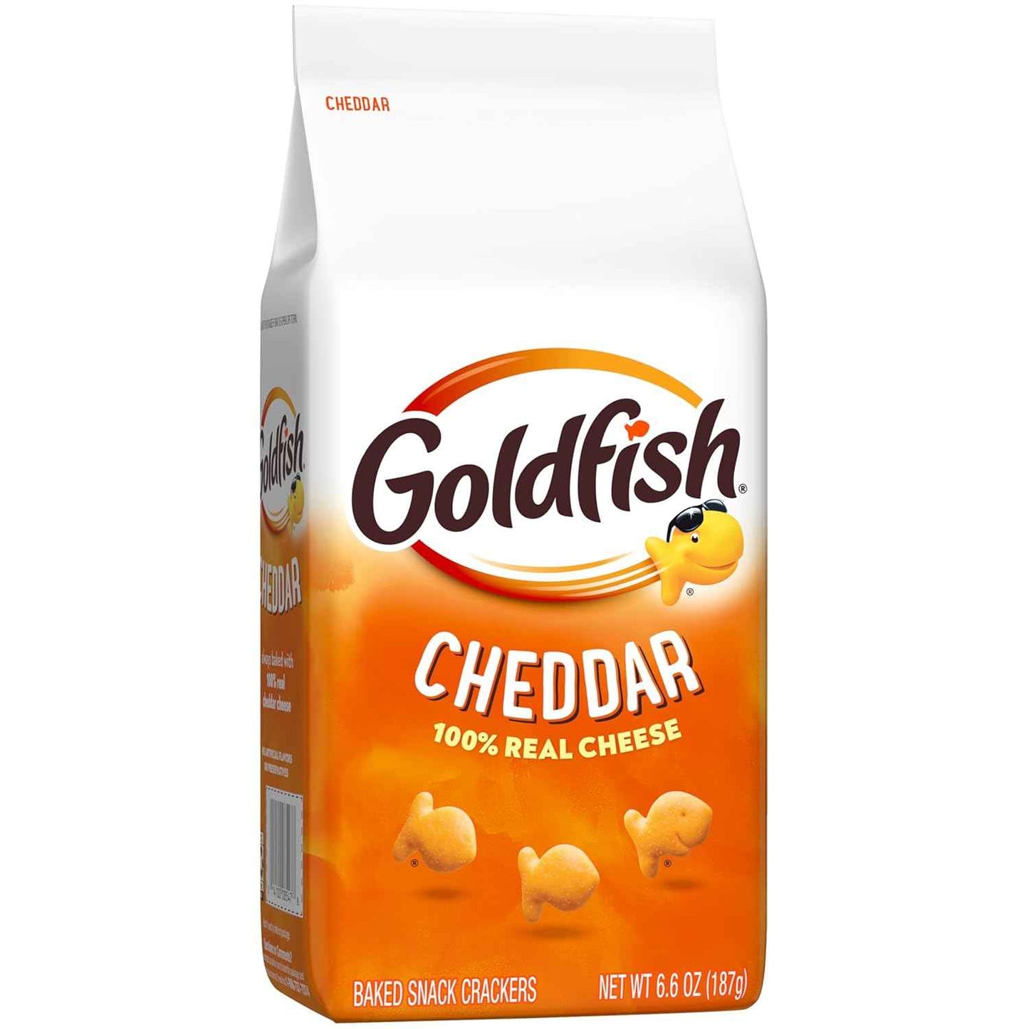 Goldfish Cheddar Crackers, 6.6 oz Bag – Baked Cheese Snack for Clean-Label Lunches and Snack Boards