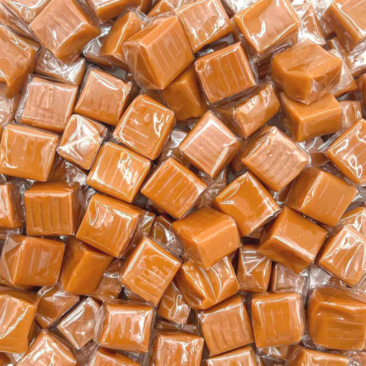 Caramel Cubes Candy – Birthday Party Favor and Housewarming Gift, Classic Chewy Vanilla Caramels for Candy Buffets and Care Packages