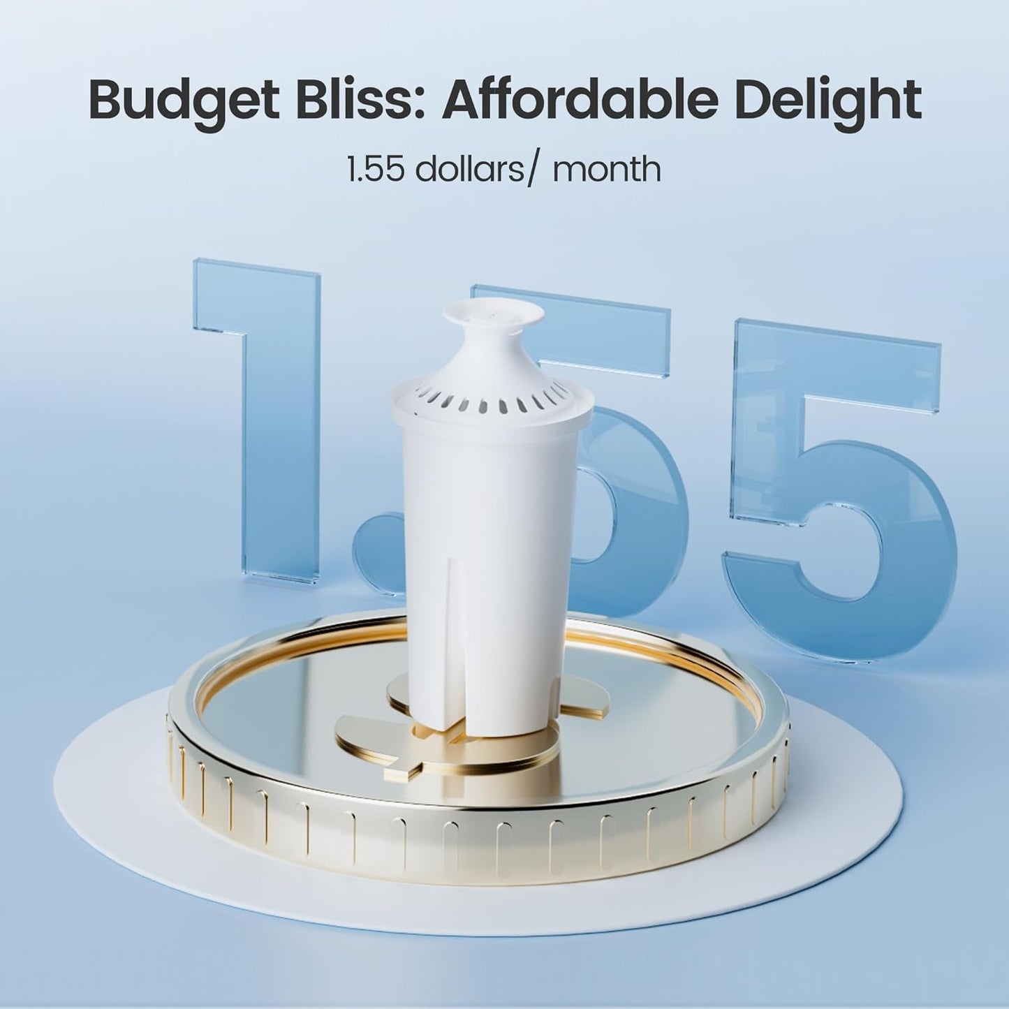 AQUA CREST Replacement for Brita Filter – Clean Water for Home Office Focus and Long Study Sessions