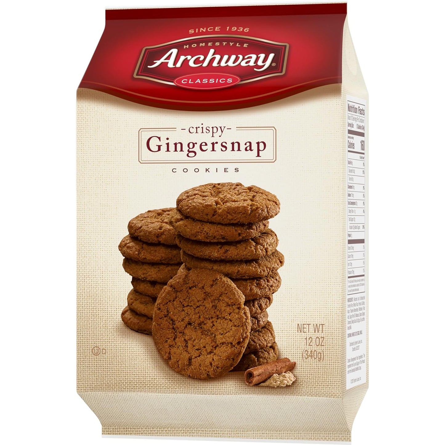 Archway Iced Oatmeal Cookies, 12 oz Grab-and-Go Pantry Pack for School Lunches