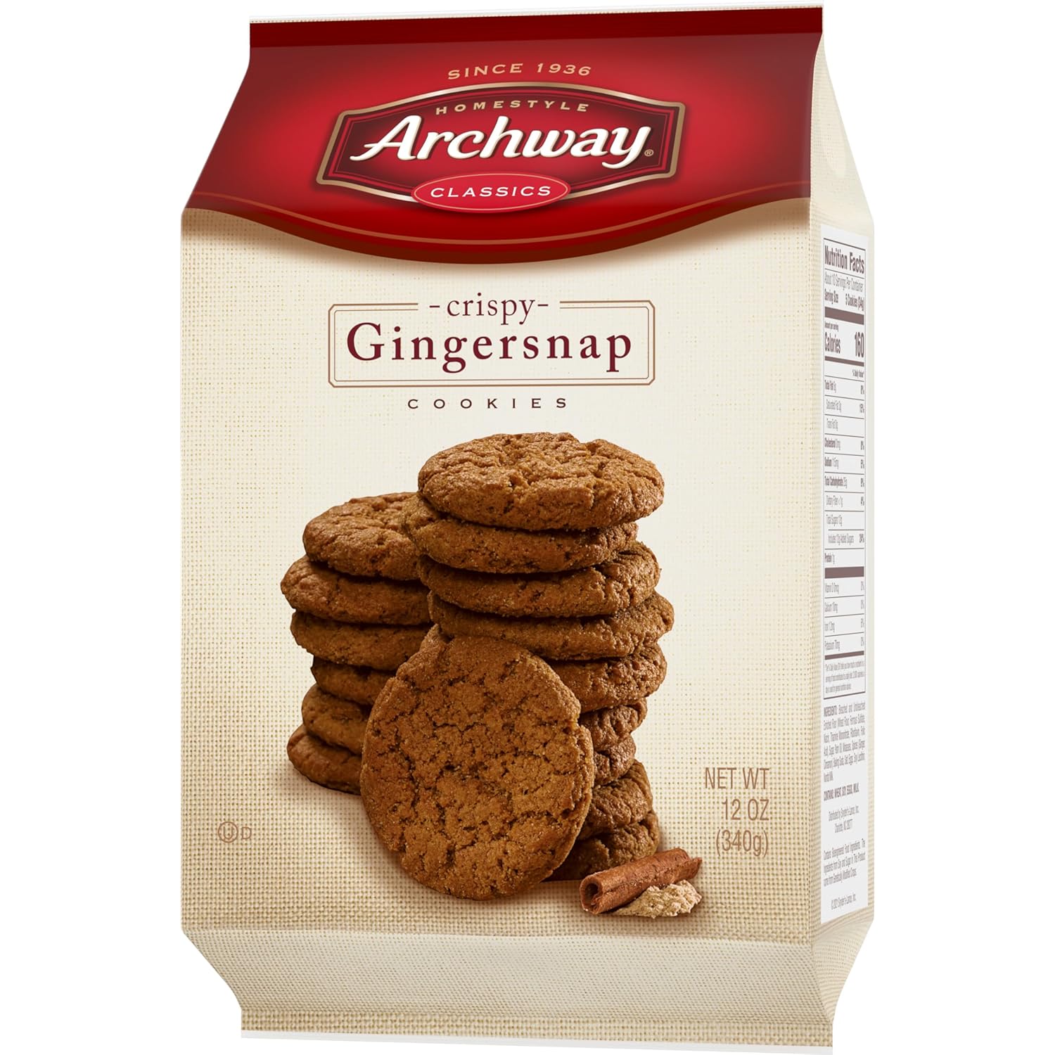 Archway Iced Oatmeal Cookies, 12 oz Grab-and-Go Pantry Pack for School Lunches