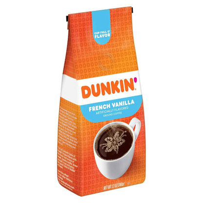 Dunkin' Hazelnut Ground Coffee – Desk-Side Productivity Cup, Pre-Ground Medium Roast for Study Sessions