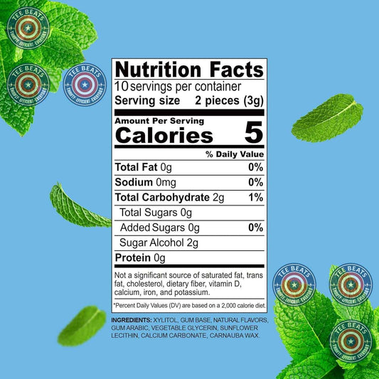 DC24 DAILY CARE 100% Xylitol Gum – Sugar-Free Post-Meal Chewing Gum for Health-Conscious Adults