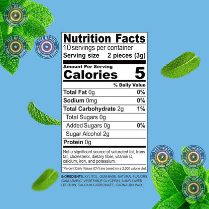 DC24 DAILY CARE 100% Xylitol Gum – Sugar-Free Post-Meal Chewing Gum for Health-Conscious Adults