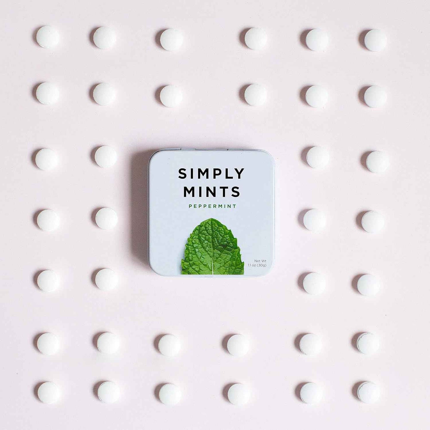 SIMPLY Mints | Peppermint Breath Mints | Focus-Boosting Office Tin | Pre-Meeting Freshness