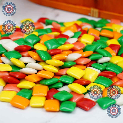 Hampton Popcorn & Candy Company Chiclets Chewing Gum - 1 Pound Resealable Bulk Pack for Picnics, Tailgates, and Park Outings