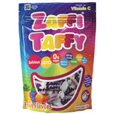 Zollipops KETO Taffy Strawberry Banana 5oz – Family-Safe Sugarless Chewy Candy for Playdates and Snack Drawer