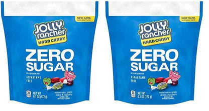 JOLLY RANCHER Zero Sugar Hard Candy – Stocking Stuffer and Holiday Party Favor Bag for Kids and Adults, 6.1 oz