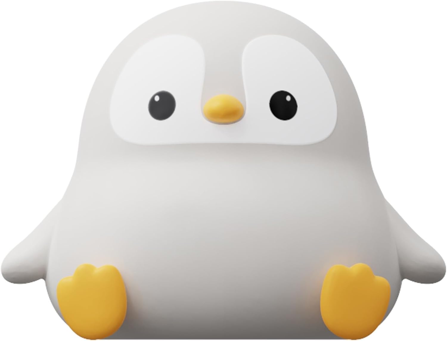 ATSUI Squishy Penguin Night Light – Child-Safe Rechargeable Lamp for Nursery and Playroom, 20-Minute Timer