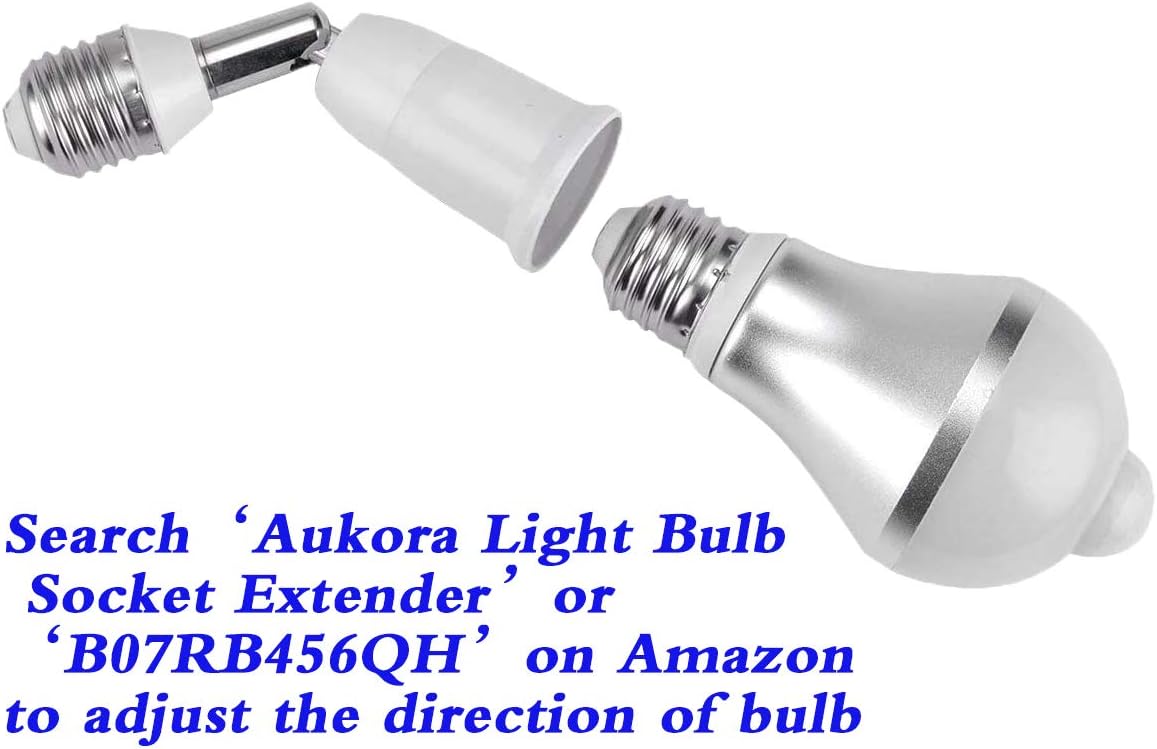 Aukora Motion Activated E26 Bulbs – Auto Shutoff Nightlight Replacement for Elderly Fall Prevention at Home