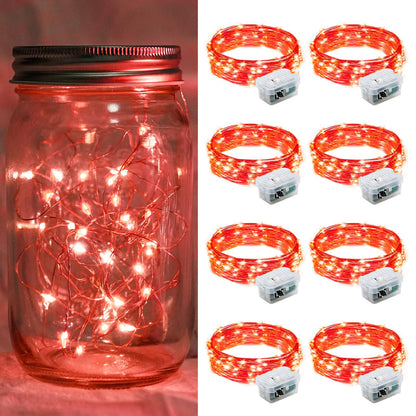 Aurora Glow Starry String Lights 20 LED Twinkle Lights Battery Powered for Window Accent Lighting and Shelf Styling
