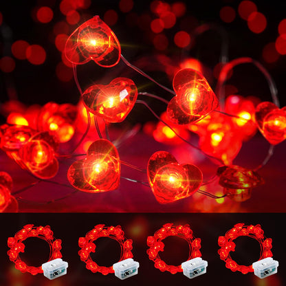 Aurora Glow Starry String Lights 20 LED Twinkle Lights Battery Powered for Window Accent Lighting and Shelf Styling