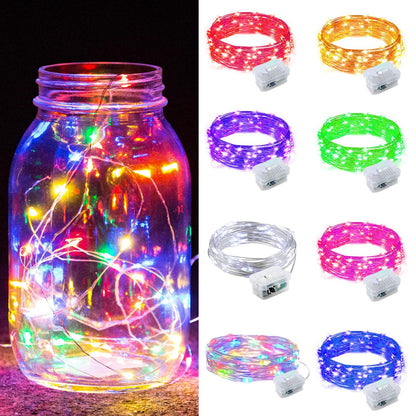 Aurora Glow Starry String Lights 20 LED Twinkle Lights Battery Powered for Window Accent Lighting and Shelf Styling
