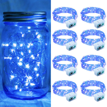Aurora Glow Starry String Lights 20 LED Twinkle Lights Battery Powered for Window Accent Lighting and Shelf Styling