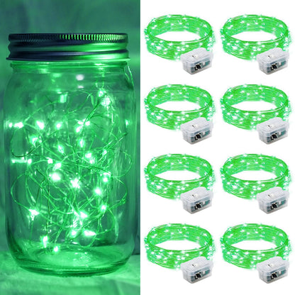 Aurora Glow Starry String Lights 20 LED Twinkle Lights Battery Powered for Window Accent Lighting and Shelf Styling