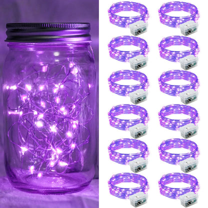 Aurora Glow Starry String Lights 20 LED Twinkle Lights Battery Powered for Window Accent Lighting and Shelf Styling