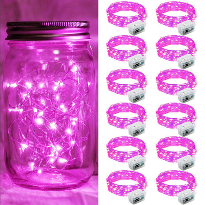Aurora Glow Starry String Lights 20 LED Twinkle Lights Battery Powered for Window Accent Lighting and Shelf Styling