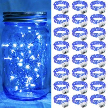 Aurora Glow Starry String Lights 20 LED Twinkle Lights Battery Powered for Window Accent Lighting and Shelf Styling