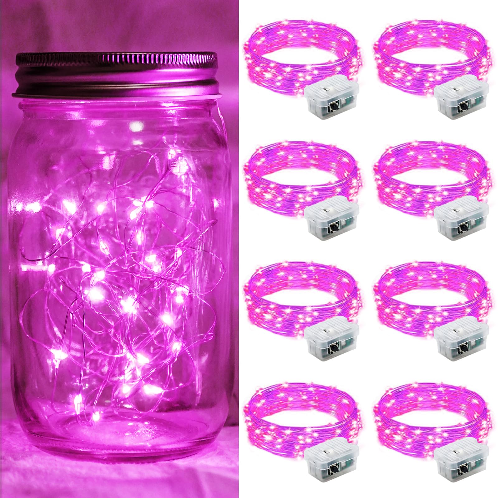 Aurora Glow Starry String Lights 20 LED Twinkle Lights Battery Powered for Window Accent Lighting and Shelf Styling