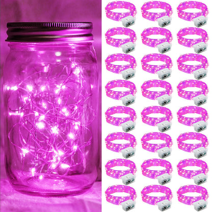 Aurora Glow Starry String Lights 20 LED Twinkle Lights Battery Powered for Window Accent Lighting and Shelf Styling
