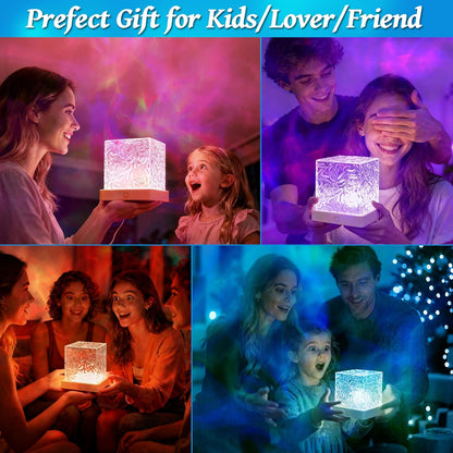 AuroraLume Ocean Wave Light – Calming Bath Time Mood Lamp with 6 Brightness Levels for Self Care