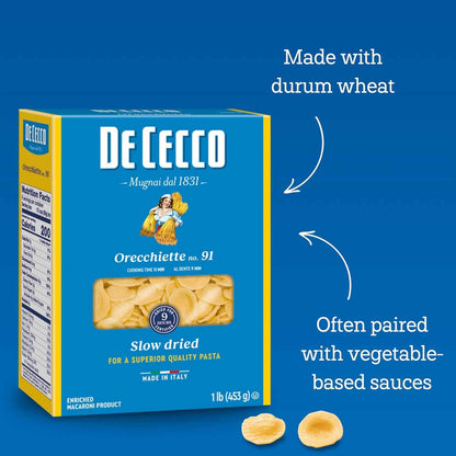 De Cecco Acini Di Pepe No. 78 Pasta – Holiday Pantry Gift for Home Cooks and Italian Cuisine Lovers, 16 Oz