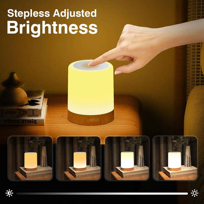 [Brand Name] Flameless Touch Night Light for Bedroom and Bathroom, Waterproof Rechargeable Lamp with Cool Surface and No Fire Risk