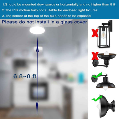 Motion Sensor Light Bulbs – Clean Design Auto Lighting for Modern Hallways, Closets, Mudrooms, Entryways
