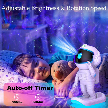 LumiGalaxy Galaxy Projector Night Light – Astronaut Star Light, Unique Birthday Gift for Women and Men, Home Bedroom Decor