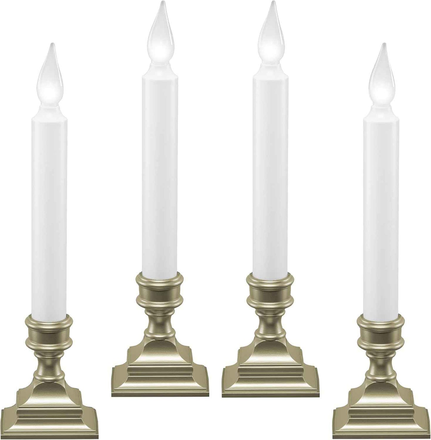612 Vermont Battery Operated Window Candle with Timer – Shatterproof Bulb Safe for Nursery and Curtains