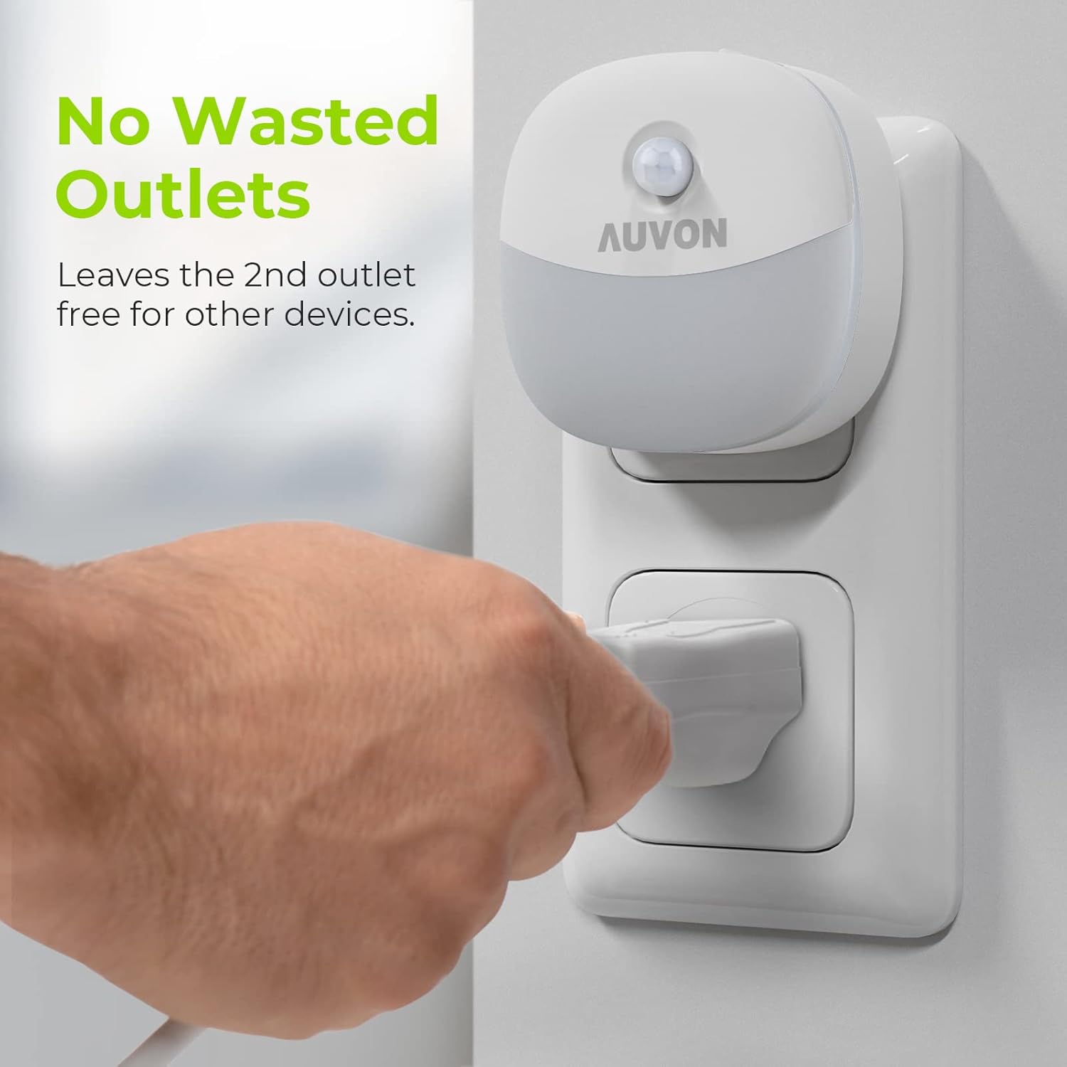 AUVON Dusk to Dawn Night Light – Smoke Free, Flame Free Nighttime Path Lighting for Seniors Aging in Place