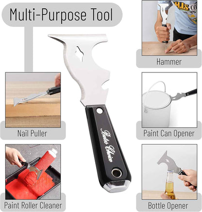 Bates 10 in 1 Paint Scraper – Strip Old Finish from Porch Railings and Spindles