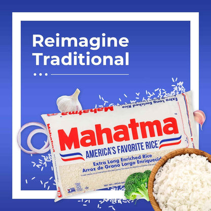 Mahatma Extra-Long-Grain Rice 5lb Bag – Clean-Label Pantry Staple for Mindful Home Cooking