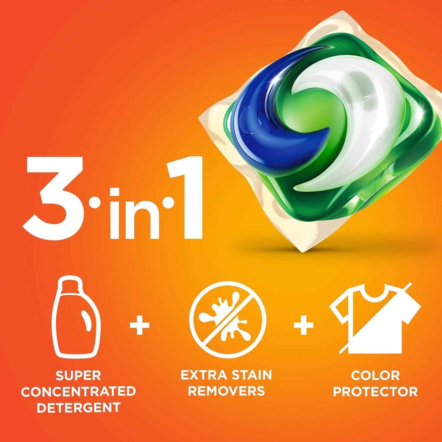 Tide PODS Concentrated Laundry Pacs for Uncluttered Laundry Closets – One Tub Replaces Bottles and Powder
