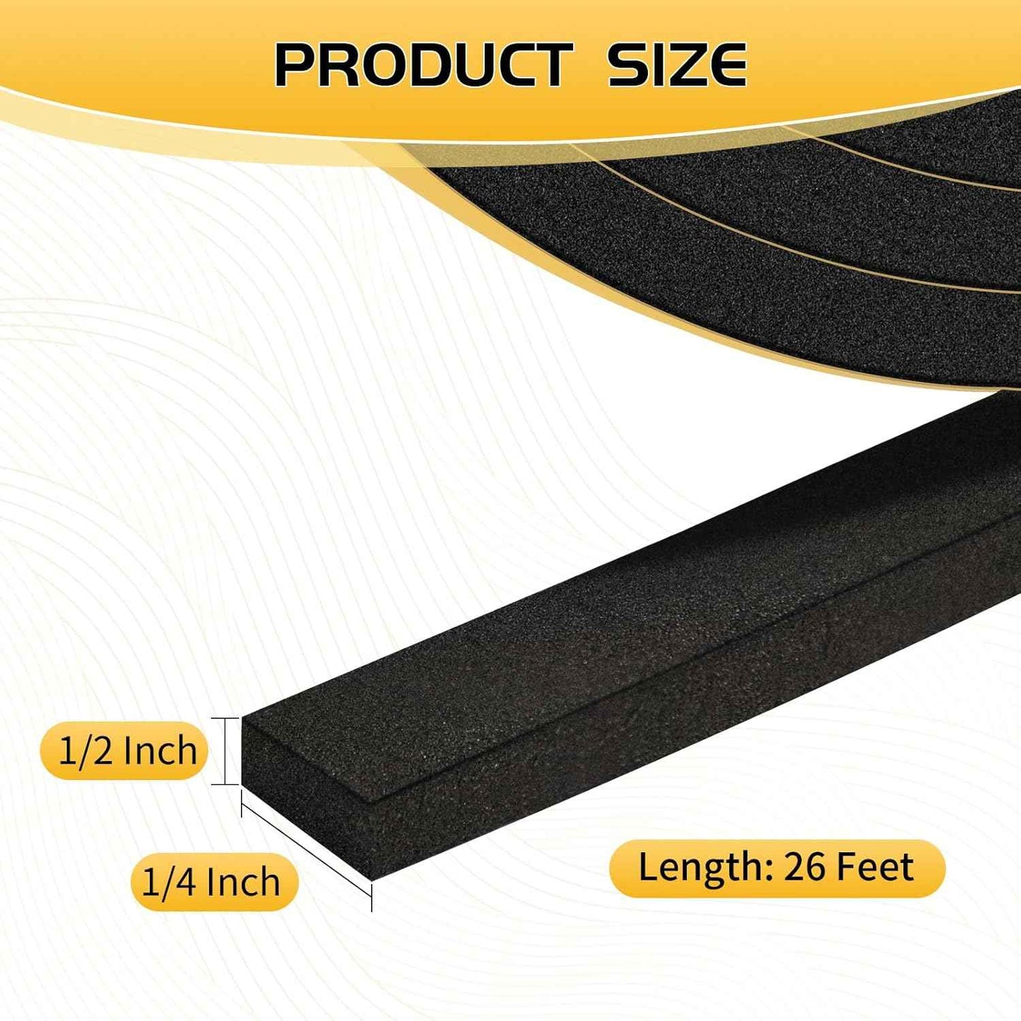 Foam Seal Solutions - Single-Roll Door Seal for Clutter-Free DIY Home
