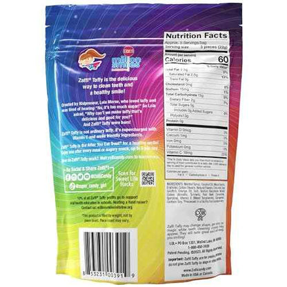 Zollipops KETO Taffy Strawberry Banana 5oz – Family-Safe Sugarless Chewy Candy for Playdates and Snack Drawer