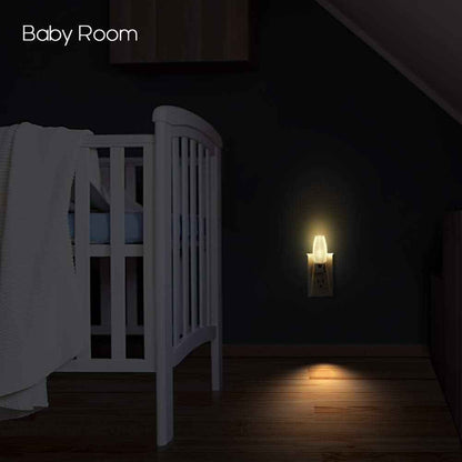Emotionlite Plug-in Night Light – Calming Warm Glow for Bedtime and Bath Time Wind-Down Ritual