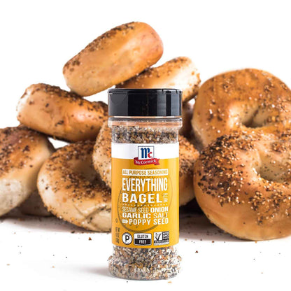 McCormick Everything Bagel All Purpose Seasoning – Low-Carb Keto Pantry Staple for Mindful Home Cooking, 4.8 oz