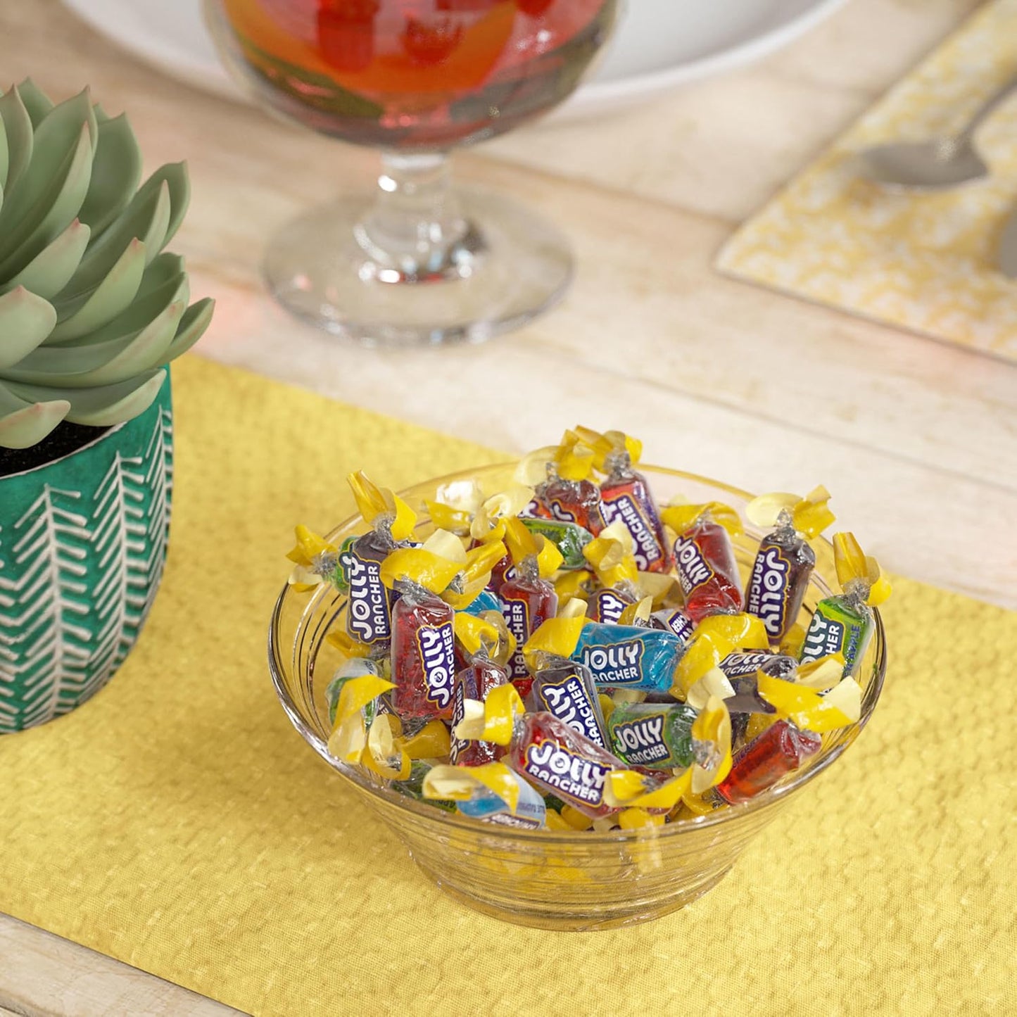JOLLY RANCHER Assorted Fruit Hard Candy Resealable Bag, Nostalgic Stocking Stuffer and Holiday Candy Dish Gift, 14 oz